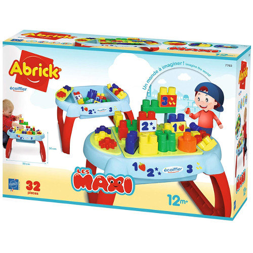 Set de constructie Masuta de Joaca cu 23 cuburi