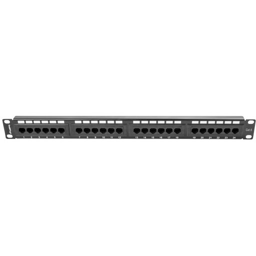 Patch Panel 19 inch 24 porturi Black