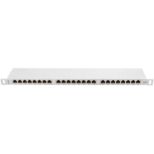 Patch Panel 19 inch 24 porturi Grey