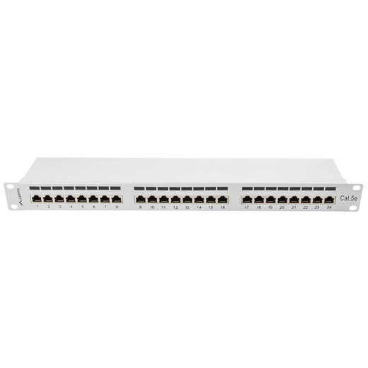 Patch Panel 19 inch 24 porturi Grey