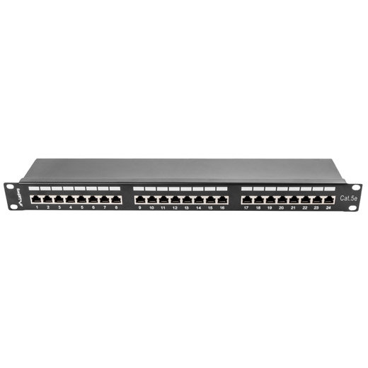 Patch Panel 19 inch 24 porturi Black