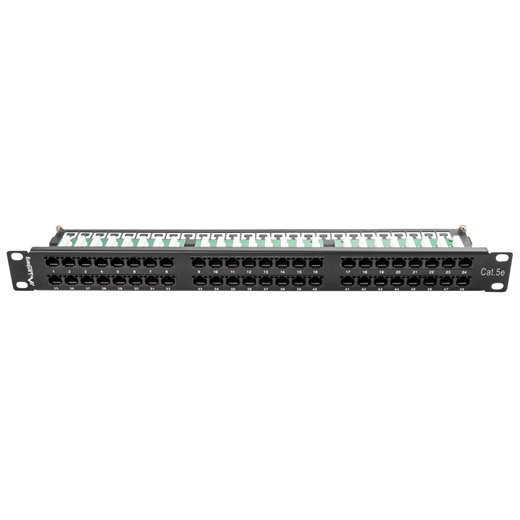 Patch Panel 19 inch 48 porturi Black