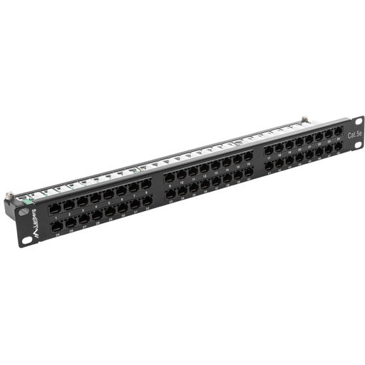 Patch Panel Lanberg 19 inch 48 porturi Black — imaginea 2