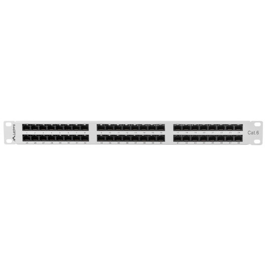 Patch Panel 19 inch 48 porturi Grey