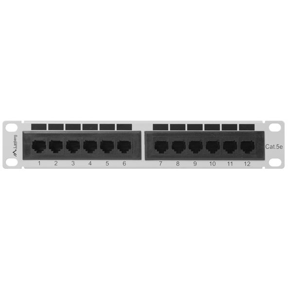 Patch Panel 10 inch 12 porturi Grey