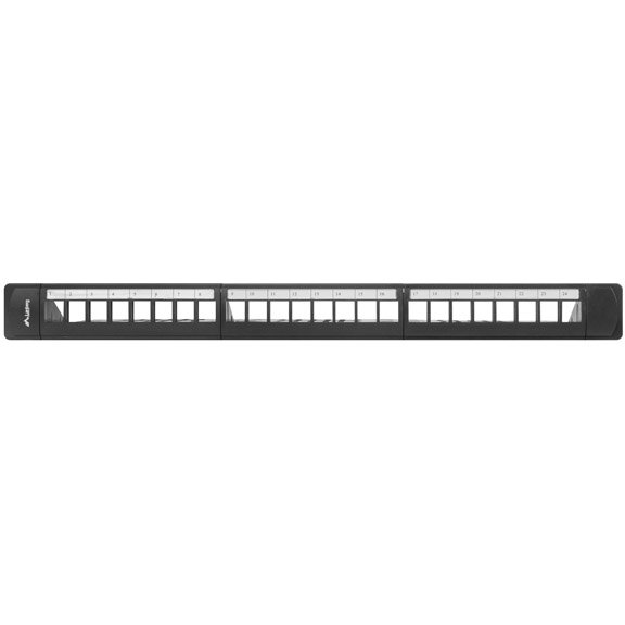 Patch Panel 19 inch 24 porturi Black