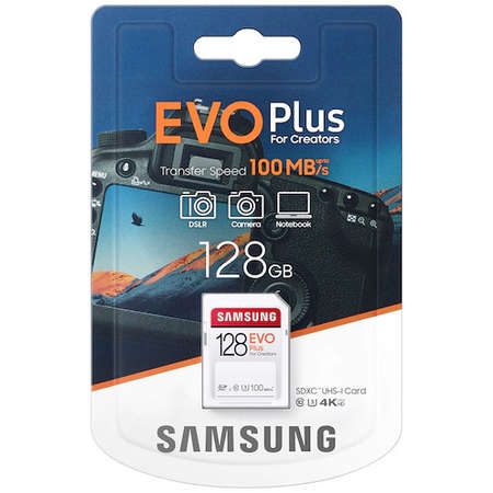 Card Samsung EVO Plus SDXC 128GB Full SD 100MB/s UHS-I U1