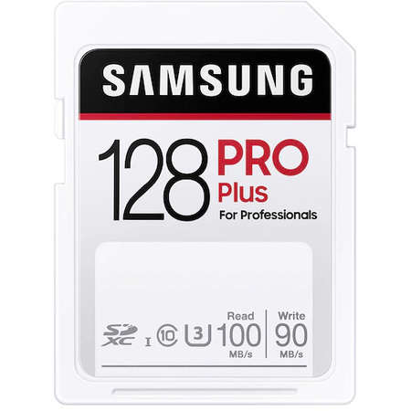 Card Samsung PRO Plus SDXC 128GB Full SD 100MB/s UHS-I U3