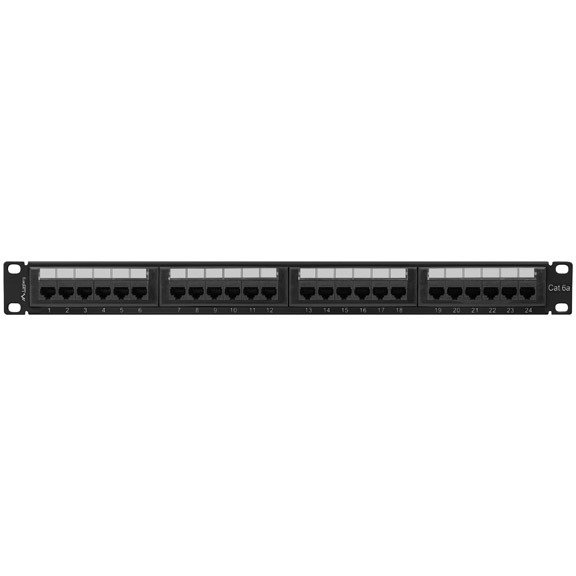 Patch Panel 19 inch 24 porturi Black