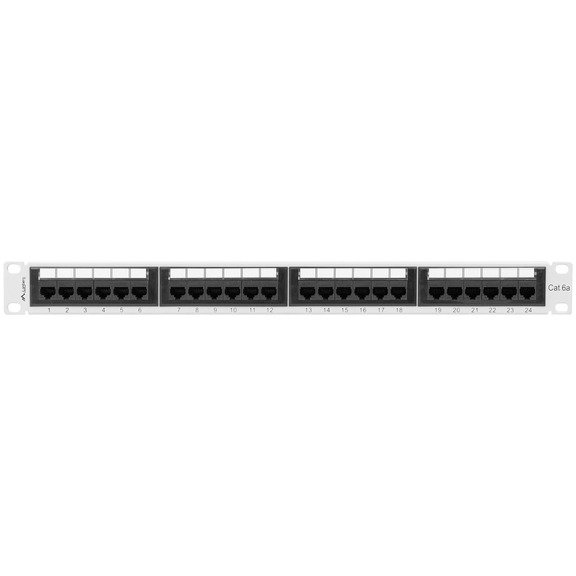 Patch Panel 19 inch 24 porturi Grey