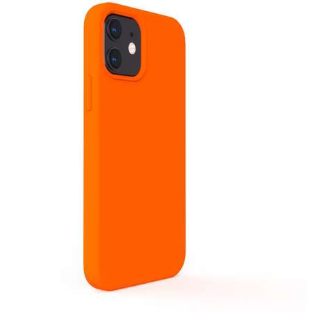 Husa Lemontti Liquid Silicon iPhone 12 Mini Orange
