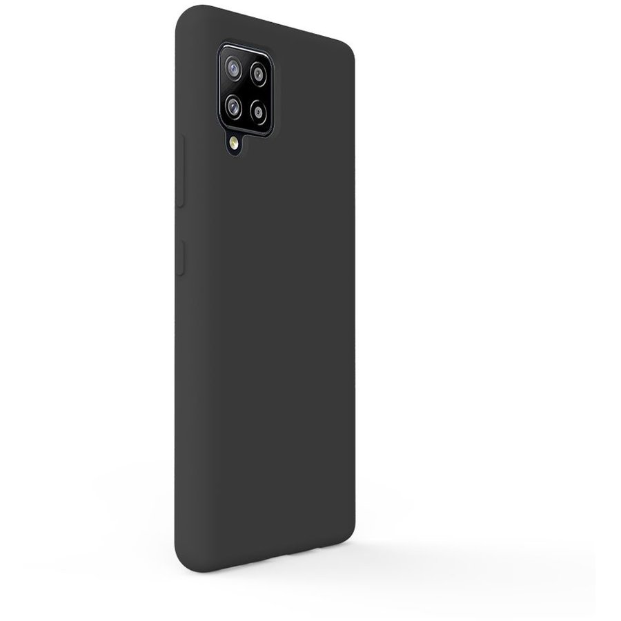 Husa Lemontti Liquid Silicon Samsung Galaxy A42 5G Black — imaginea 5