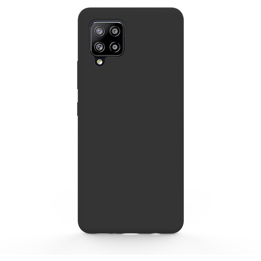 Husa Lemontti Liquid Silicon Samsung Galaxy A42 5G Black