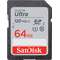 Card de memorie Sandisk Ultra 64GB SDXC Clasa 10 UHS-I