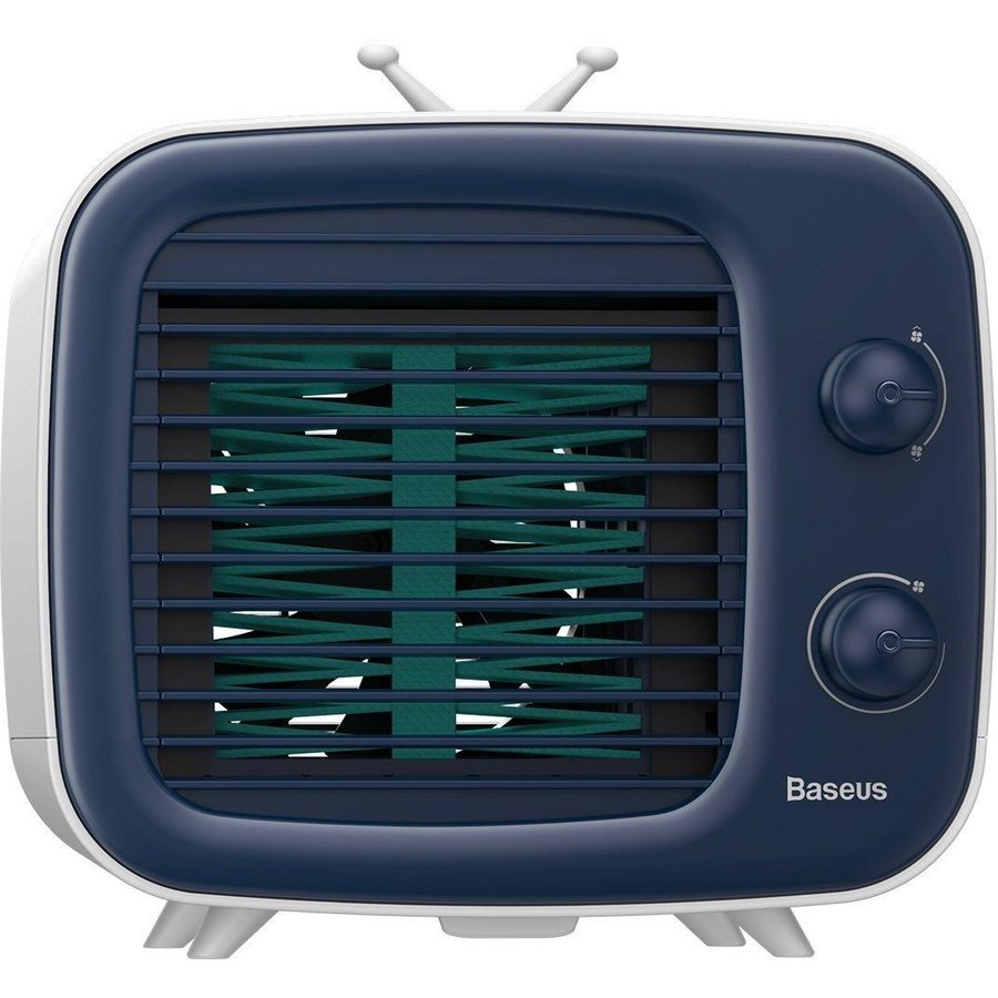 Ventilator de birou universal Time Air Cooler 4.2W functie umidificare aer Albastru/Alb