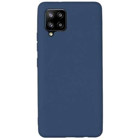 Husa Lemontti Silicon Silky Albastru inchis pentru Samsung Galaxy A42 5G