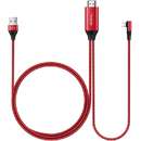 CA-6401 Plug&Play Lightning la HDMI 2m Red