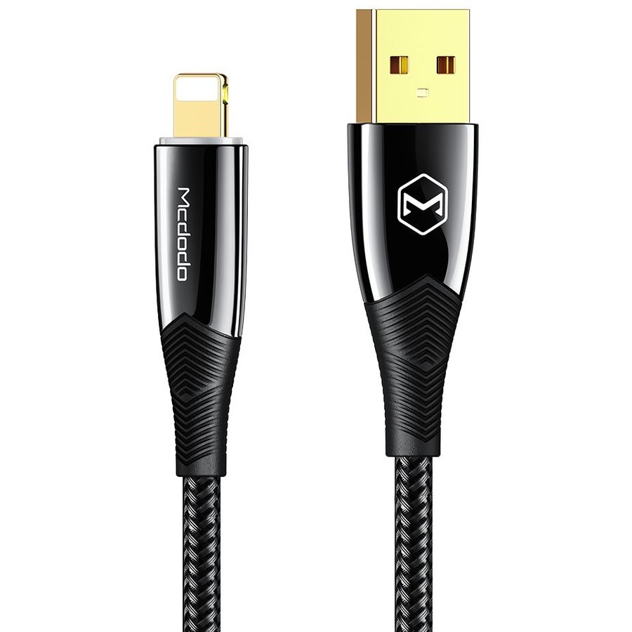Cablu de date Mcdodo Shark Series Lightning 1.8m Black