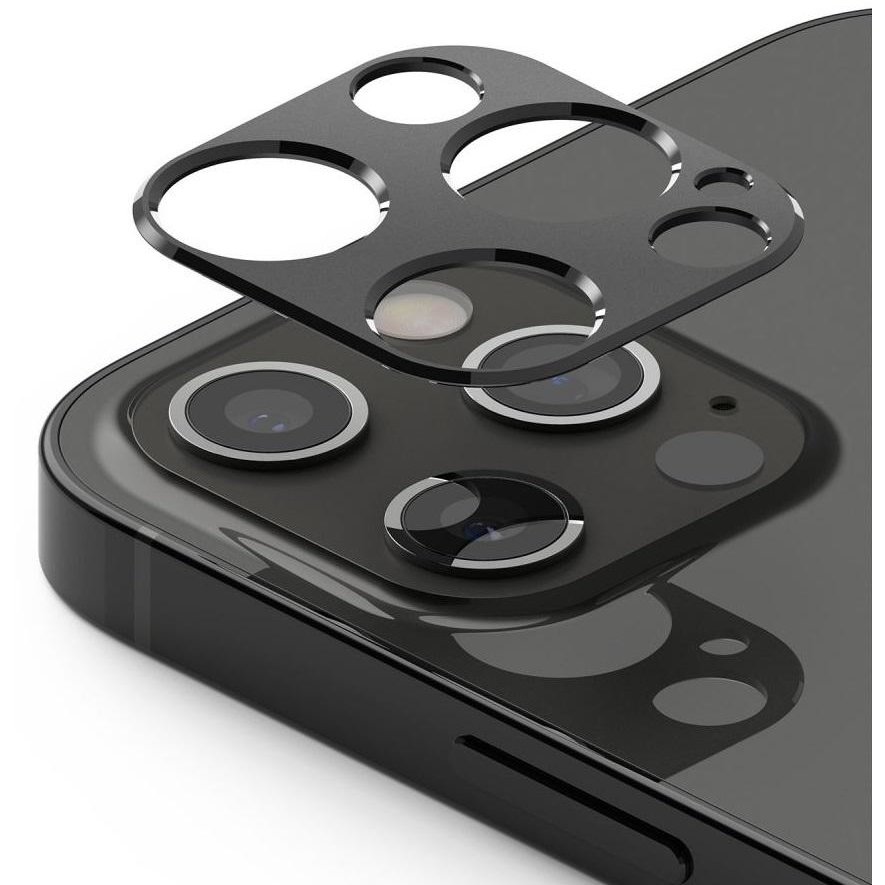 Rama protectie camera foto pentru iPhone 12 Pro Max Grey