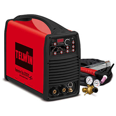 Aparat de sudura Telwin 816130 SUPERIOR TIG 322 AC/DC-HF/LIFT 400V+ACC Rosu