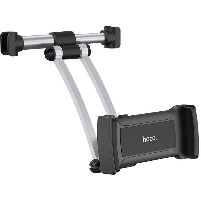 Suport de tetiera pentru tableta si telefon CA62 ajustabil rotire 360 grade Black/Silver