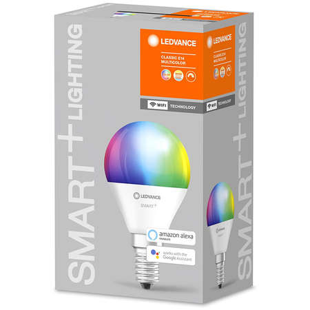 Bec LED inteligent Osram Ledvance SMART+ WiFi Mini Bulb Multicolour E14 5W (40W) 2700-6500K 470 lumeni