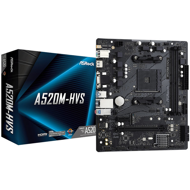 Placa de baza A520M-HVS AMD AM4 mATX