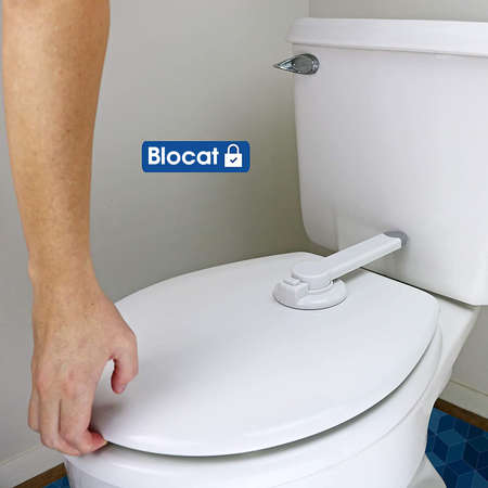 Dispozitiv de blocare NEX CARE Incuietoare ideala pentru capacul toaletei Cu Brat Incuietoare pentru vasul de toaleta cu siguranta Alb