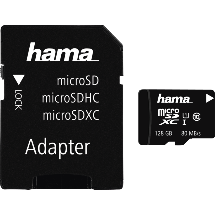 Card de memorie 128GB MicroSDXC Clasa 10 UHS-I + Adaptor