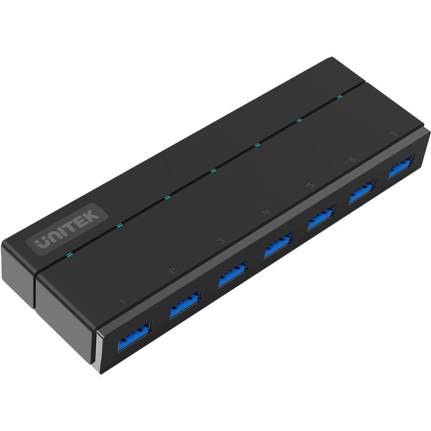 Hub USB 7 porturi Black