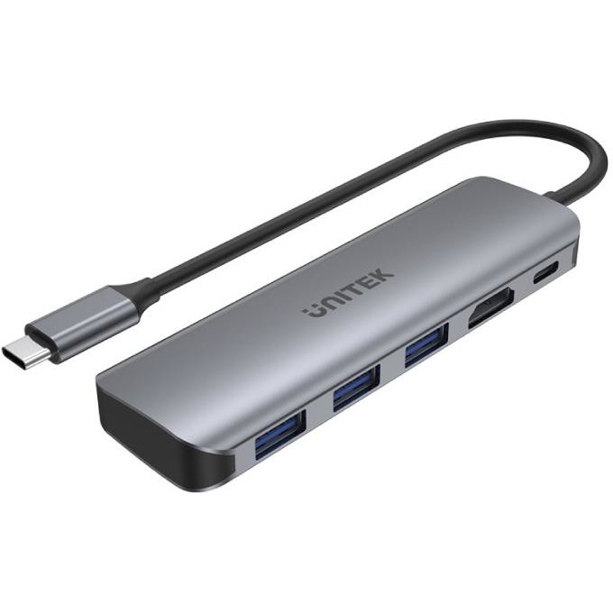 Hub USB 5 porturi Grey