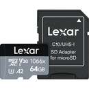 1066X 64GB MicroSDXC Clasa 10 UHS-I U3 + Adaptor SD