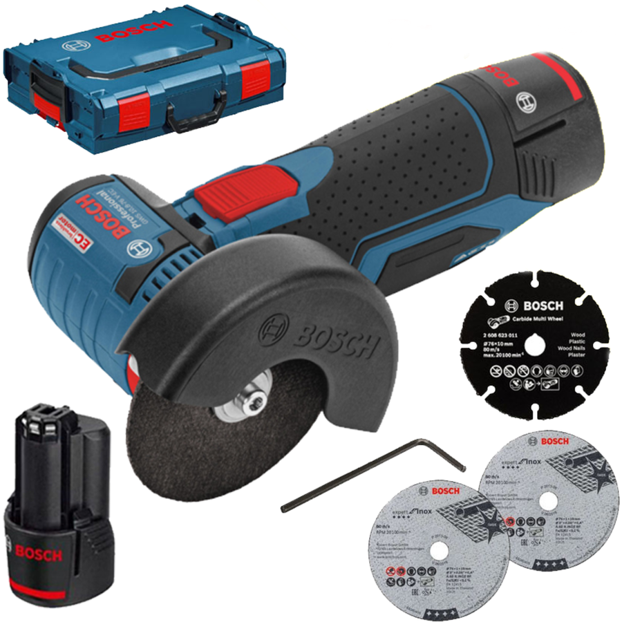 Polizor Unghiular GWS 12V-76 19500RPM 12V Albastru