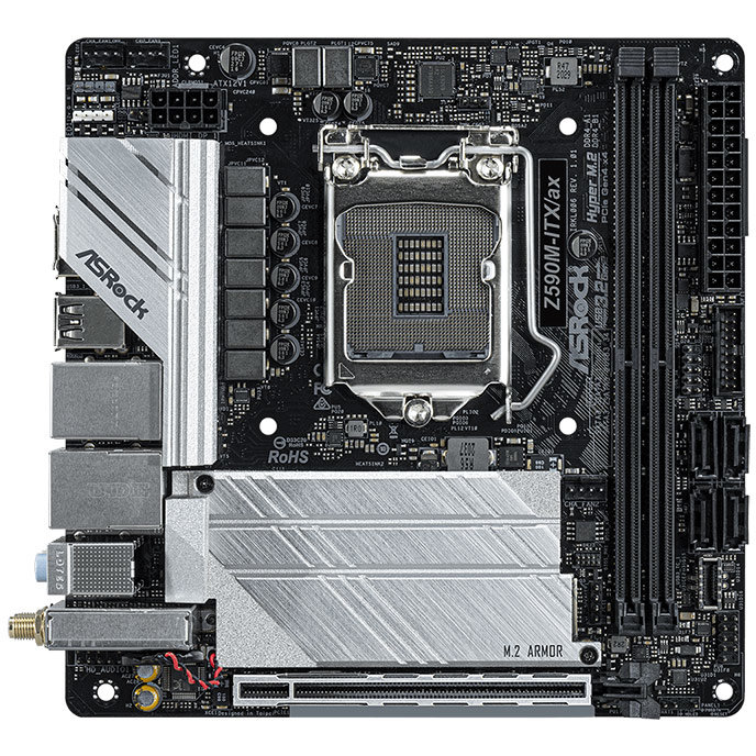 Placa de baza Z590M-ITX/ax Intel LGA 1200 mITX