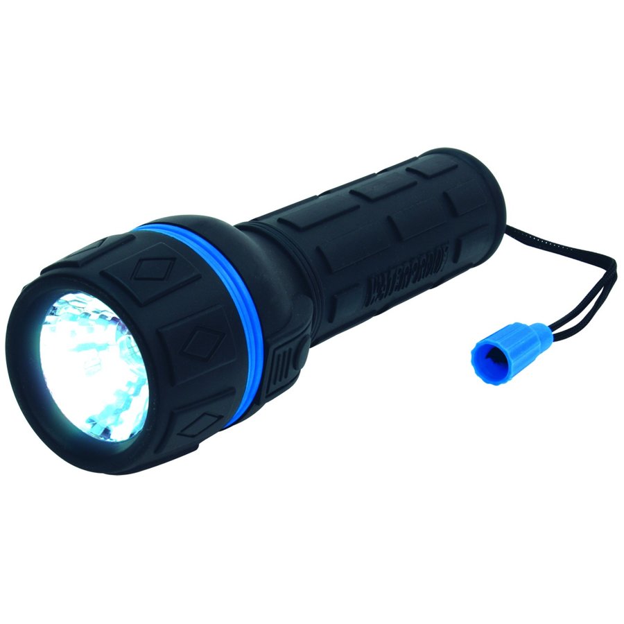 Lanterna bec Krypton PLR02 Diametru 6 cm IP44 Lumina alb rece Negru / Albastru