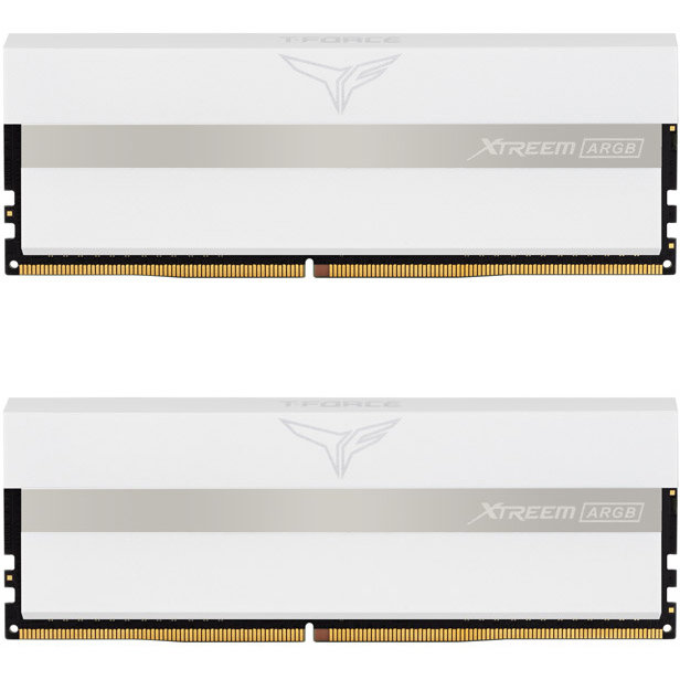 Memorie T-Force Xtreem ARGB White 16GB (2x8GB) DDR4 3200MHz CL16 1.35V Dual Channel Kit