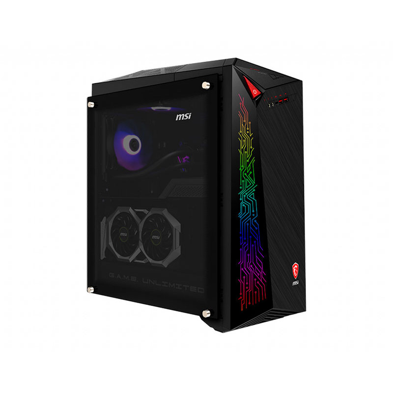 Sistem desktop MEG Infinite X 10SD-661MYS Intel Core i7-10700KF 16GB DDR4 1TB SSD nVidia GeForce RTX 2070 SUPER VENTUS XS 8GB Windows 10 Home Black