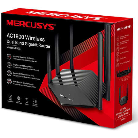 Router wireless MERCUSYS MR50G AC1900 Black