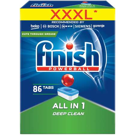 Detergent de vase pentru masina de spalat Finish All in One Finish 86 tablete