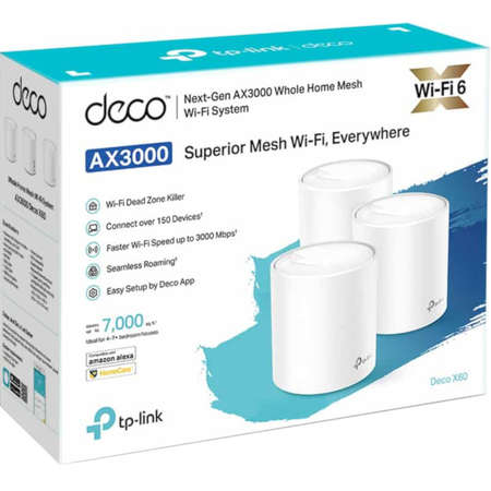 Router wireless TP-Link Gigabit Deco X20 Dual-Band 3 Pack