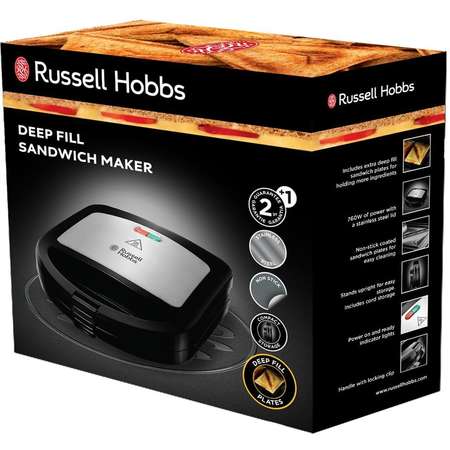 Sandwich-maker Russell Hobbs Deep Fill 24530-56 700W Inox Negru