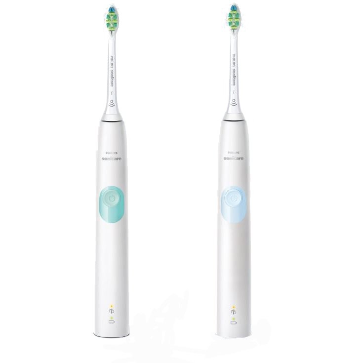 Set de 2 periute electrice sonice HX6809/35 2 trepte putere 62000 oscilatii/min Alb