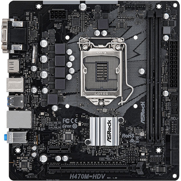Placa de baza H470M-HDV Intel LGA 1200 mATX