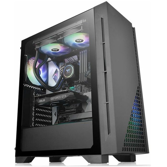 Carcasa H330 Tempered Glass Black