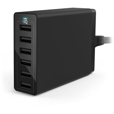 Incarcator de retea 60W 6 Porturi USB Power IQ Black