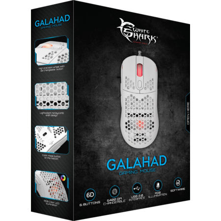 Mouse Gaming White Shark GM-5007 Galahad White