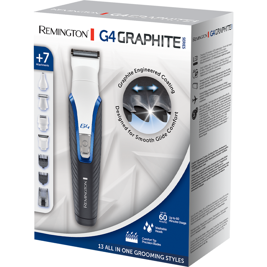 Set complet tuns facial Remington PG4000 autonomie 60 minute Negru Argintiu — imaginea 3