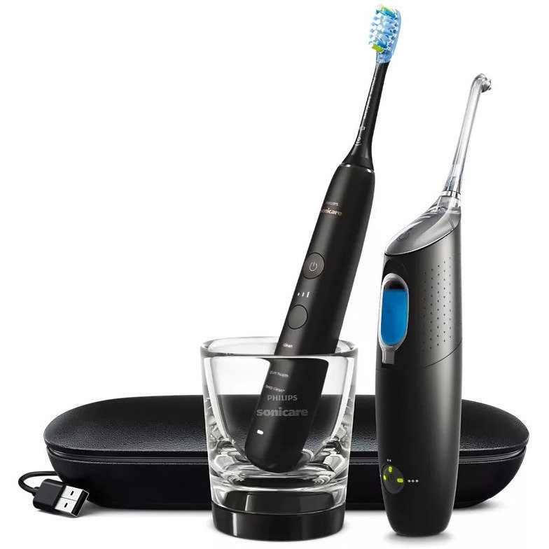 Aparat de curatare interdentara HX8494/03 3 programe 62000 oscilatii/min Negru