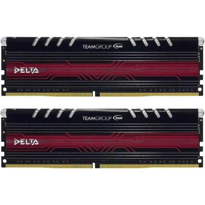 Memorie Delta LED Red 32GB (2x16GB) DDR4 2400MHz CL15 Dual Channel Kit