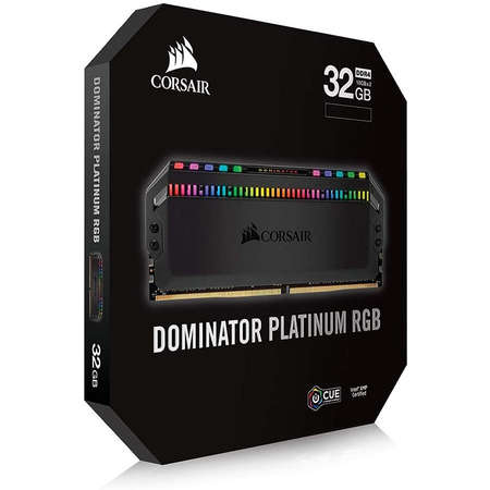 Memorie Corsair Dominator Platinum RGB Black 64GB (2x32GB) DDR4 3600MHz CL18 Dual Channel Kit